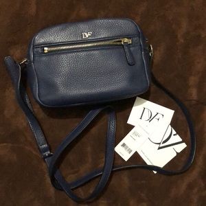 Diane von furstenberg milo mini crossbody navy